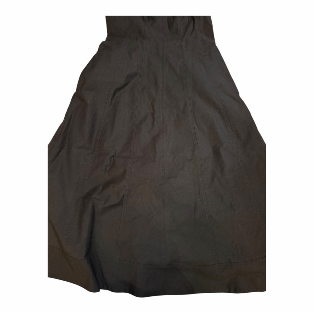 Banana Republic Black Midi Dress Corset Whimsigoth Cottagecore Size 4 Pockets - Picture 14 of 14